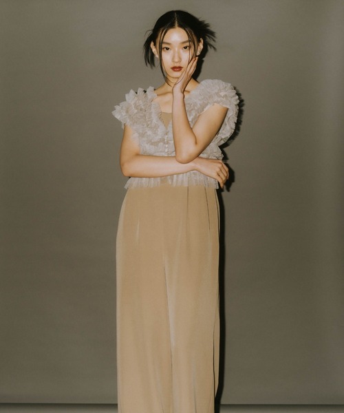 ANDRESD パンツドレス チュールベストオールインワンドレス / tulle ANDRESD パンツドレス チュールベストオールインワンドレス / tulle