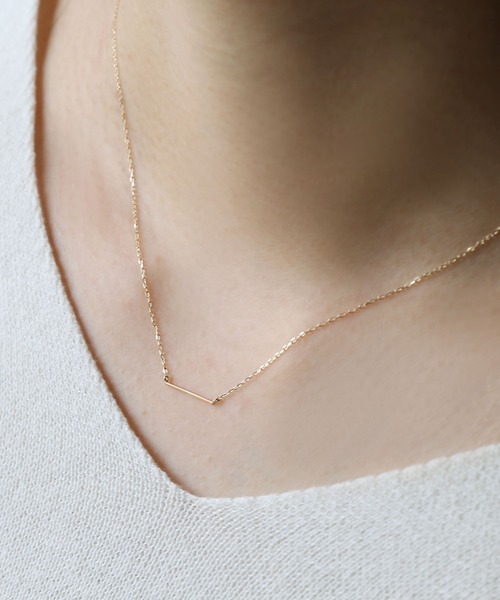 キャットケイネックレス KASHIKEY カシケイ ネイキッド ネックレス 18金 K18ホワイト