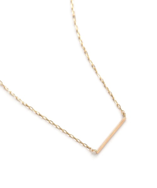K10 バーデザインネックレス K10 バーデザインネックレス - アクセサリー新品 通販