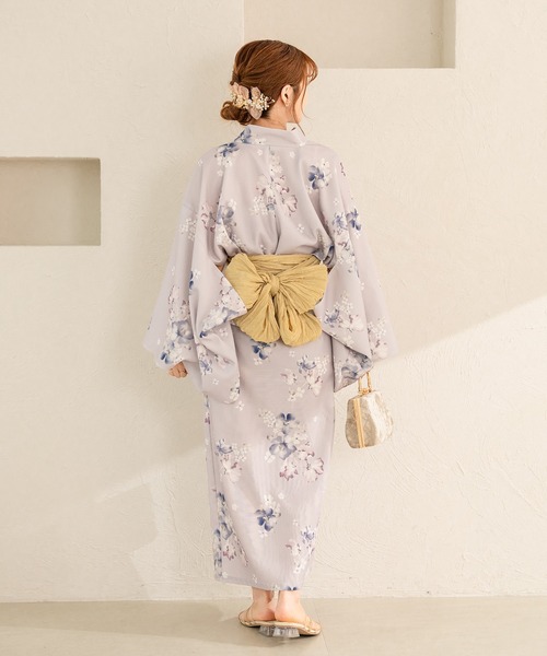 花柄のカジュアル浴衣 花柄浴衣セット[tu1010] | レディースファッション通販の