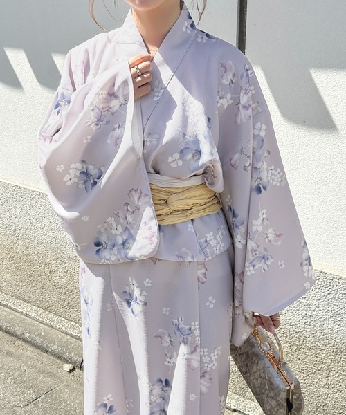 apres jour 浴衣ワンピース(小道具一式セット) セール】アソート花柄浴衣セット【ZOZOTOWN限定アイテム】（浴衣
