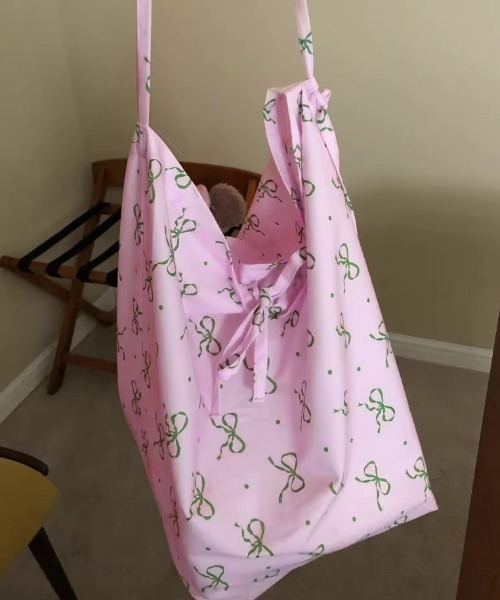 花柄♥トートバッグ♥ハンドメイド Flowers & Skulls Jacquard Denim Leather Tote bag / Black×White