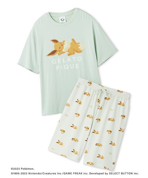パジャマ 「ポケモンスリープ」「メンズ」接触冷感プリントTシャツ 