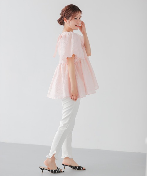 Fit more 「ZOZO限定アイテム」バックリボンボリュームスリーブ