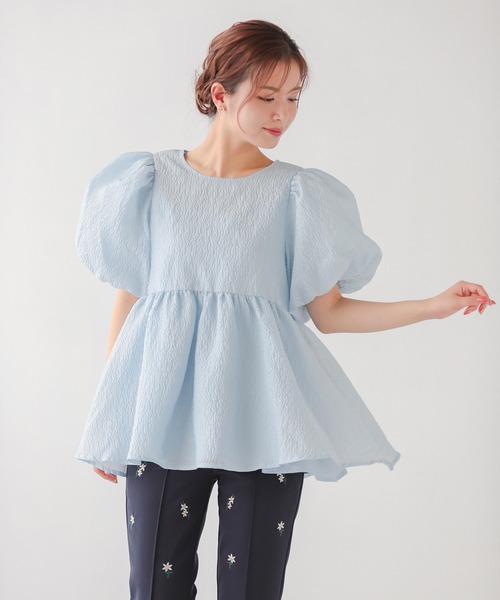 Fit more 「ZOZO限定アイテム」バックリボンボリュームスリーブ