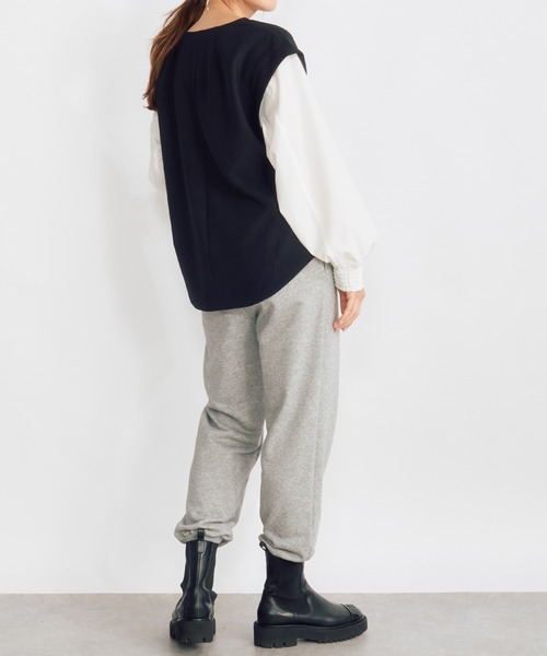 tシャツ シャツスリーブレイヤードプルオーバー レディース Emma Taylor tシャツ シャツスリーブレイヤードプルオーバー