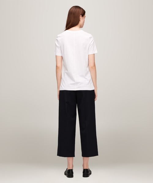 TOMMY HILFIGER tシャツ レギュラースクリプトクルーネックT