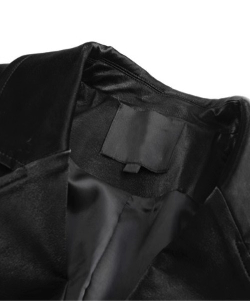 LA POMME petit｜Heart Motif PU Leather Jacket/ハートモチーフ