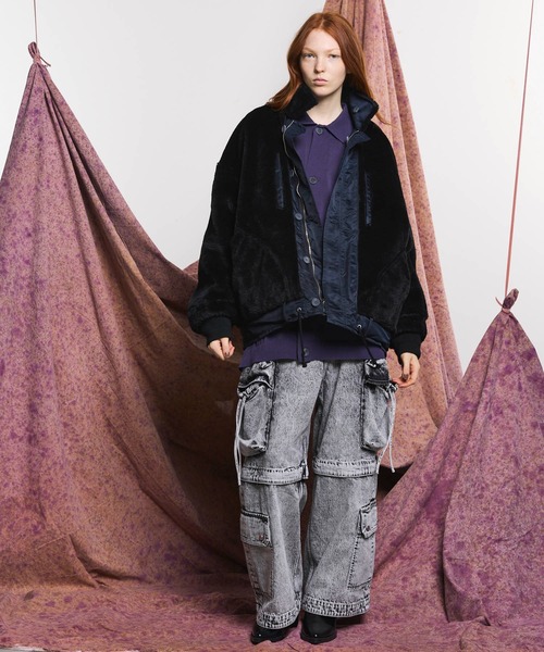 Maison Specialレオパード柄リバーシブルモッズコート MAISON SPECIAL(メゾンスペシャル)｜Reversible Leopard Tulle Mod