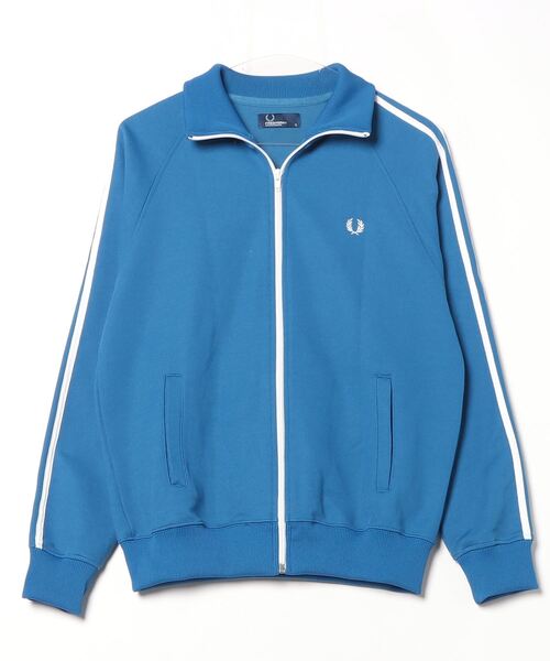 Fred Perry深い青色 ジップアップ ナイロンジャケット美品です FRED PERRY（フレッドペリー） ジップアップブルゾン SMALL ブルー
