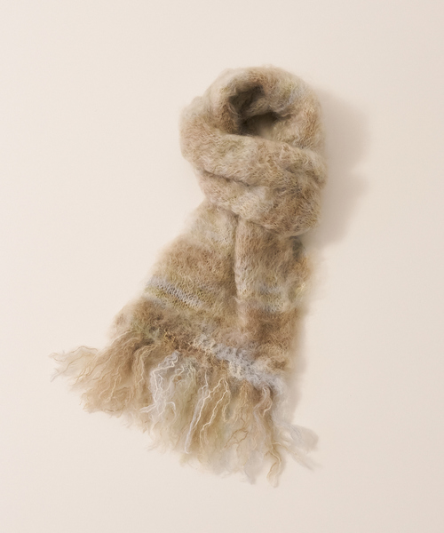【美品】「Adele's MOHAIR (アデーレ モヘア)」大判マフラー Adele's MOHAIR ストール マフラー 「Adele's MOHAIR」キッドモヘア