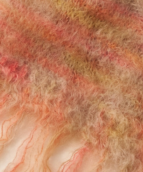 【美品】「Adele's MOHAIR (アデーレ モヘア)」大判マフラー Adele's MOHAIR ストール マフラー 「Adele's MOHAIR」キッドモヘア