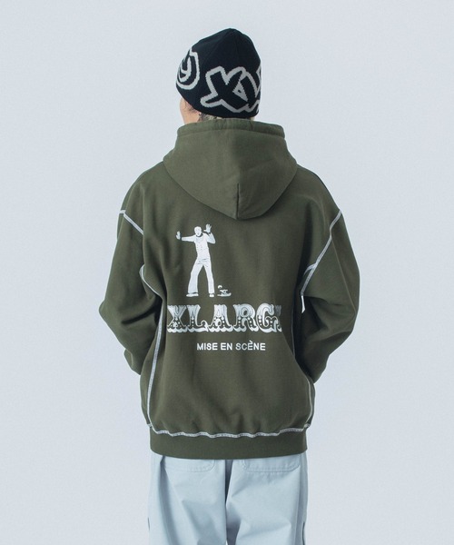 XLARGE（エクストラ ラージ） パーカー CONTRAST STITCH PULLOVER