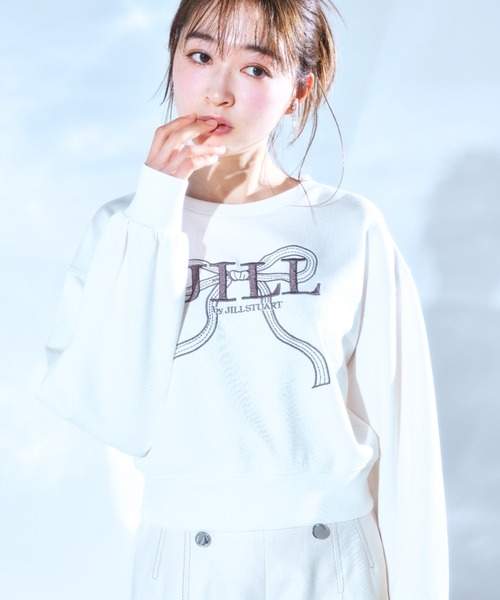 ビッグリボンロゴ刺繍Tシャツ（Tシャツ/カットソー）｜JILL by