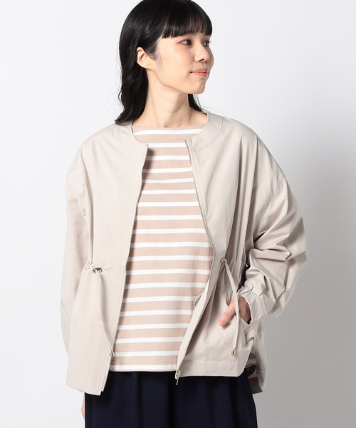 Grand PARK ジャケット ノーカラージャケット ウエストすっきり