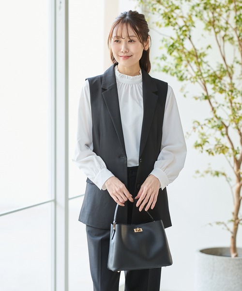 ロージーモンスター　2wayドッキングジレ　ベスト ロングジレ レディース ニット ジレベスト ロングベスト 前開き