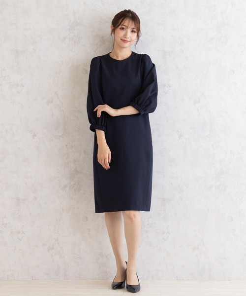 ローズティアラ（Rose Tiara）/コード刺繍襟ワンピース Rose Tiara（ローズティアラ） ワンピース コード刺繍襟ワンピース