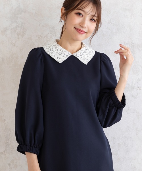 週末セール　ROSE TIARA ローズティアラ　フォーマルワンピ　46 ウール Rose Tiara(ローズティアラ) | レディースファッション【JUNIOR Online