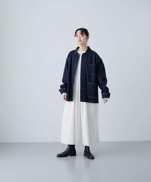 かぐれ カバーオール 「ユニセックス」デニムカバーオール レディース