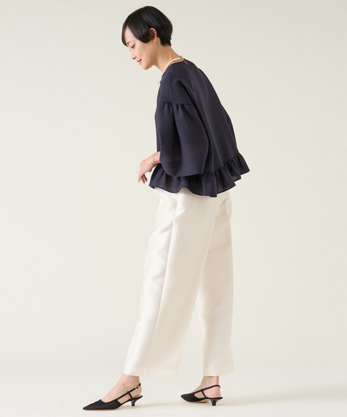 Martinique新品現行品！ポプリンタックパンツ（セットアップ可） martinique パンツ タックパンツ（セットアップ可） レディース