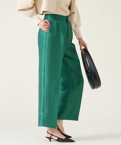 Martinique新品現行品！ポプリンタックパンツ（セットアップ可） martinique パンツ タックパンツ（セットアップ可） レディース