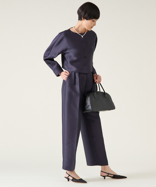 Martinique新品現行品！ポプリンタックパンツ（セットアップ可） martinique パンツ タックパンツ（セットアップ可） レディース
