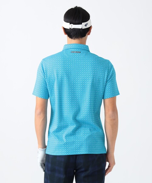 BEAMS GOLF ポロシャツ PURPLE LABEL / 小紋柄 ジャカードシャツ