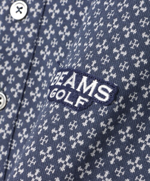 新品　BEAMS GOLF PURPLE LABEL / ポロシャツ BEAMS GOLF ポロシャツ PURPLE LABEL / 小紋柄 ジャカードシャツ