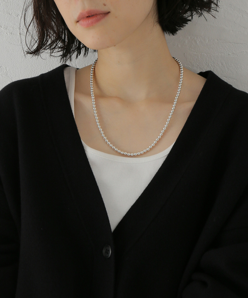 ネックレス 「追加」INDIAN JEWELRY 5mm シャイニービーズネックレス20 