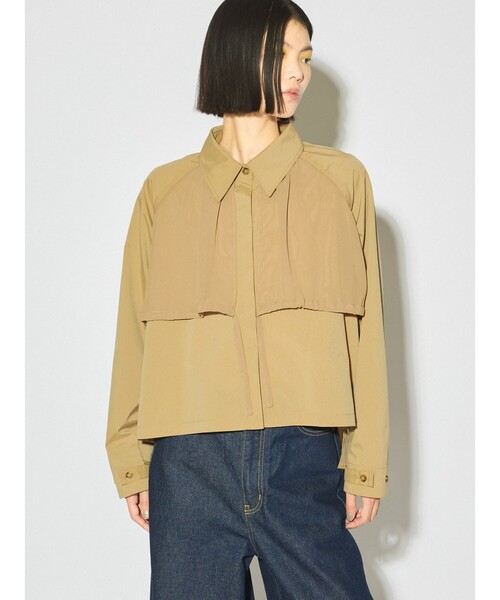 ブラウス シャツ MIDIUMISOLID for Ladies トレンチシャツ レディース
