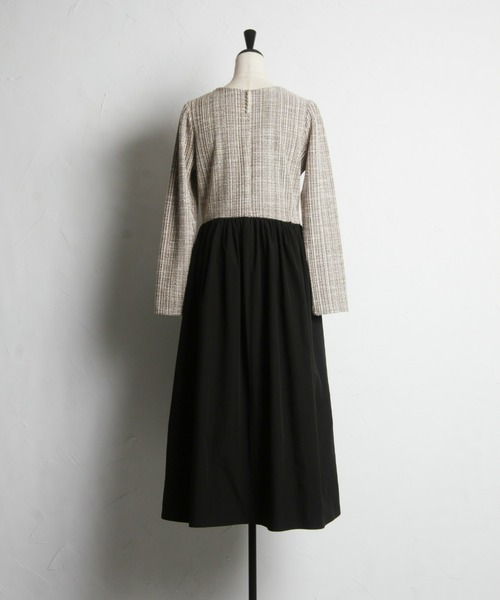 「&. NOSTALGIA」 ドッキングワンピース FREE ブラウン レディース_画像5