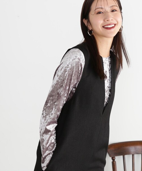 [N.(N. Natural Beauty Basic)] трикотажный джемпер с длинным рукавом MEDIUM хаки женский 