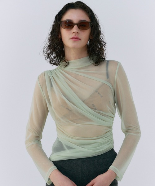 JOSE MOON シアーレイヤードカットソー JOSE MOON（ジョゼムーン） tシャツ SHEER LAYERD CUTSEW/シアー