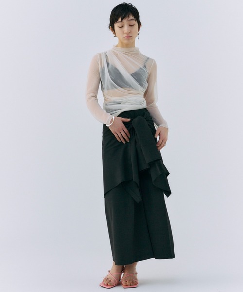 JOSE MOON シアーレイヤードカットソー JOSE MOON（ジョゼムーン） tシャツ SHEER LAYERD CUTSEW/シアー