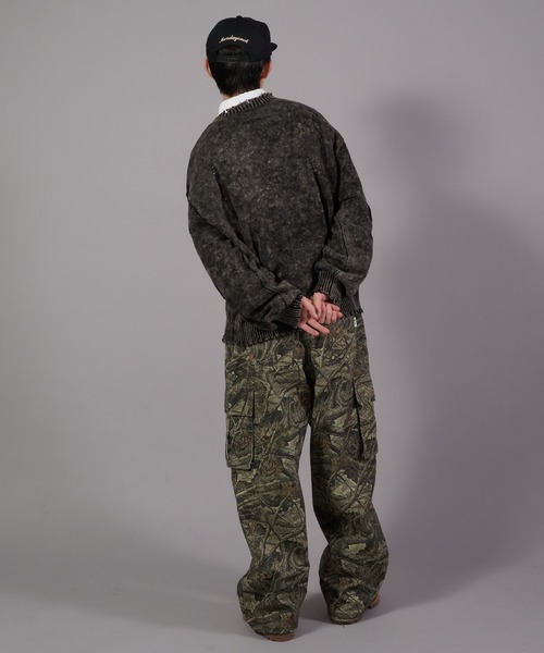 Perushu セーター ニット Vintage Like Damage Knit