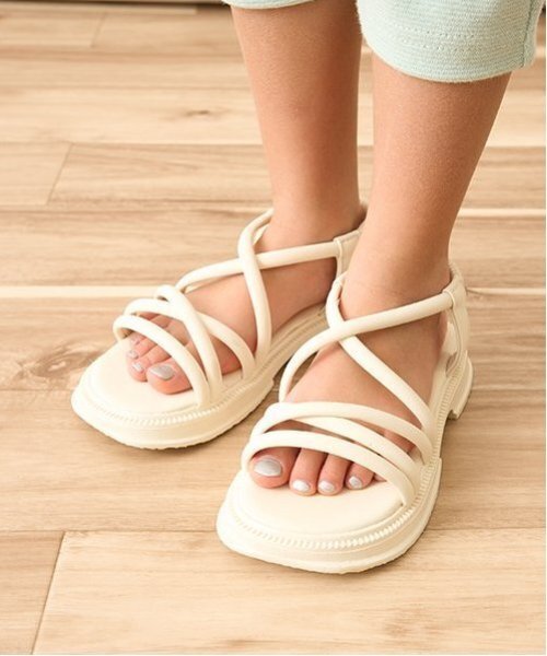 サンダル クロスストラップサンダル「子供服」「キッズ」「女の子