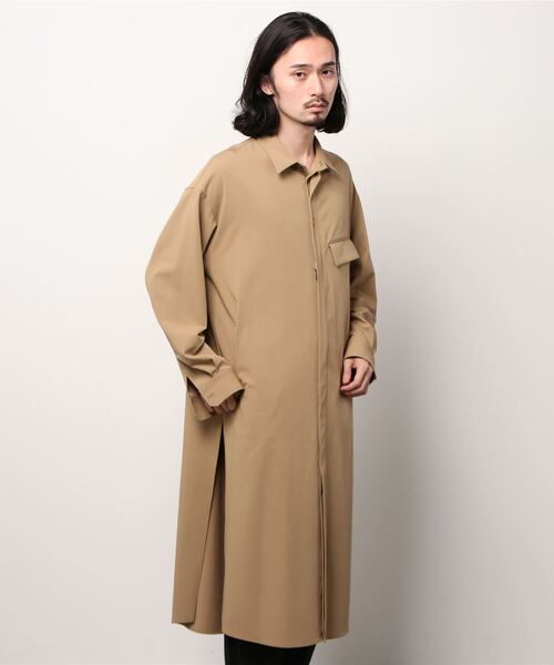 CULLNI（クルニ） ステンカラーコート 0 キャメル メンズ : ZOZOTOWN