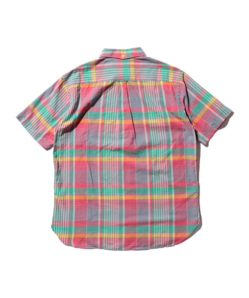 BEAMS+ シャツ マドラスチェック ボタンダウン プルオーバー