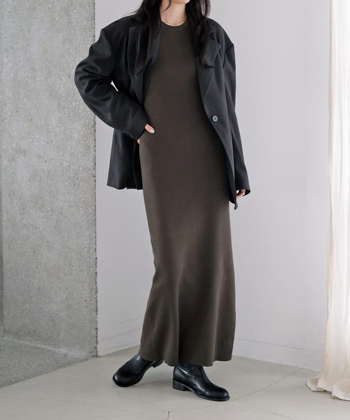 AKTE（アクテ） ワンピース タイトニットワンピース : ZOZOTOWN Yahoo