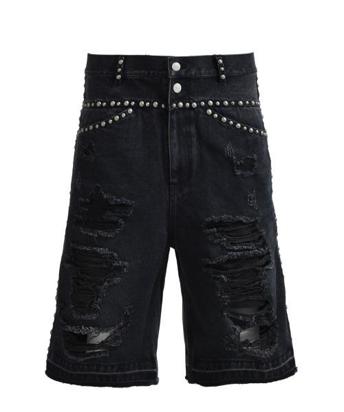 パンツ Breath SUICIDE STUDS DENIM SHORTS BLACK BREATH ジーンズ 「BREATH / ブレス」SUICIDE STUDS DENIM SHORTS