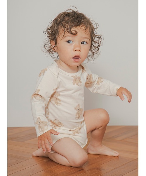 gelato pique（ジェラートピケ） ベビー服 ロンパース 「BABY」長袖