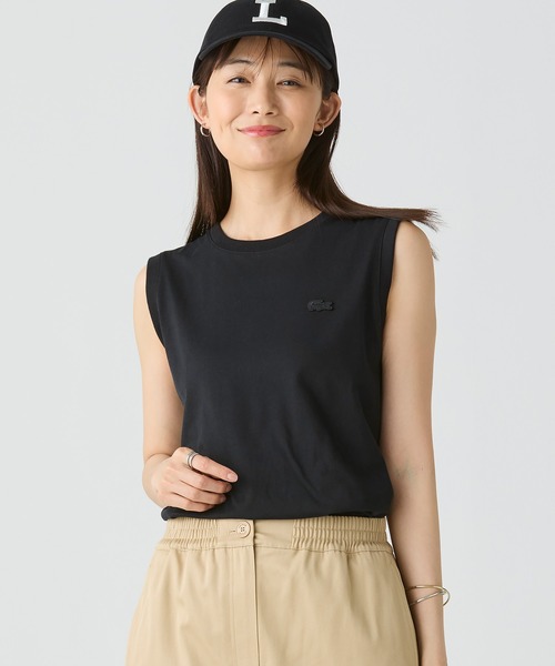 【LACOSTE】ノースリーブTシャツ LACOSTE tシャツ ノースリーブTシャツ レディース : ZOZOTOWN