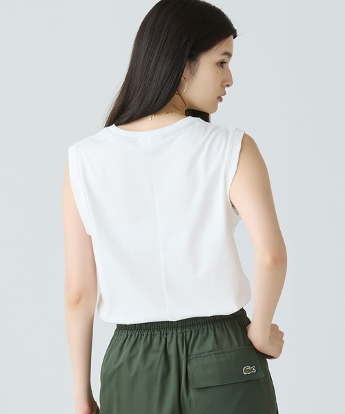 【LACOSTE】ノースリーブTシャツ LACOSTE tシャツ ノースリーブTシャツ レディース : ZOZOTOWN