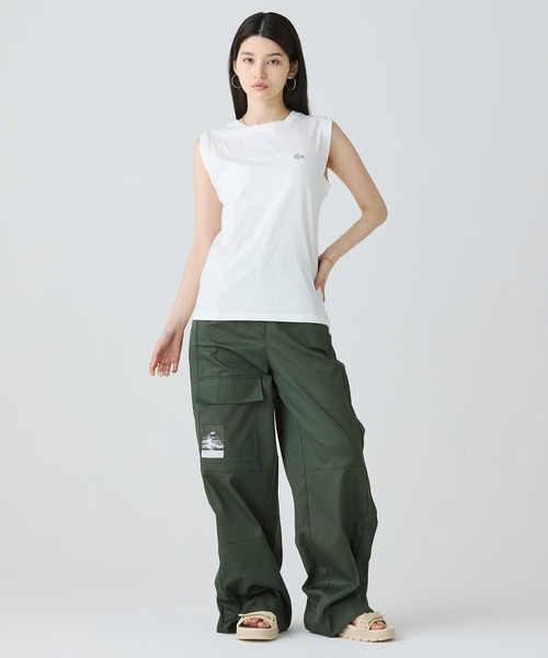 【LACOSTE】ノースリーブTシャツ LACOSTE tシャツ ノースリーブTシャツ レディース : ZOZOTOWN