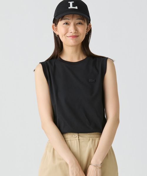 【LACOSTE】ノースリーブTシャツ LACOSTE tシャツ ノースリーブTシャツ レディース : ZOZOTOWN