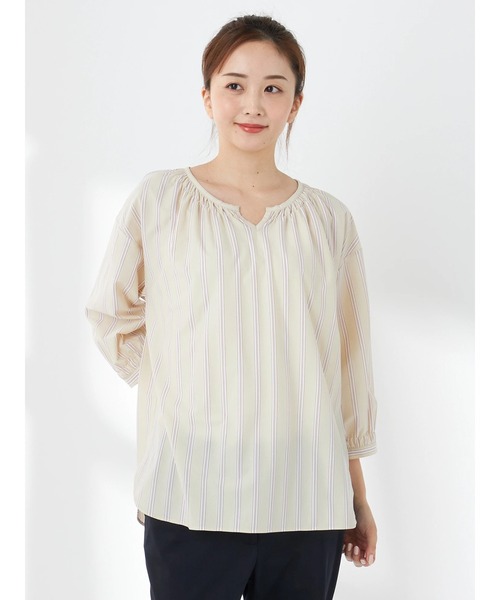 tシャツ ストライププルオーバー レディース
