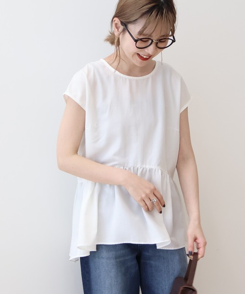 アメリ AMERI 麻 100% ナチュラル な雰囲気の レディース 用 ノースリーブ ブラウス Ameri 「Ameri」 ノースリーブブラウス FREE ブラック