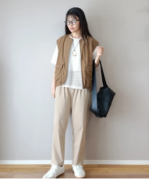 ★未使用 ラエフ 接触冷感 KIRERI快適リラックスパンツ テーパード laf SITRY パンツ COOL THROUGH Function Pants/接触冷感 速乾