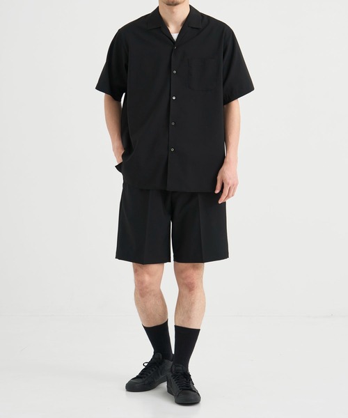MARKAWARE マーカウェア ショーツ ショートパンツ 短パン 黒 ブラック ヘンプ細布 / クラシックフィットショーツ, Black – MARKAWARE