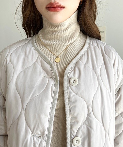 「moment+」 ジャケット M アイボリー レディース_画像7